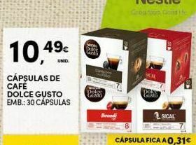 Continente Bom dia Cápsulas de café dolce gusto promoção