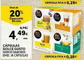 Continente Bom dia Cápsulas de café dolce gusto promoção