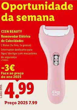 Lidl CIEN BEAUTY Removedor Elétrico de Calosidades promoção