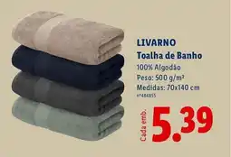 Lidl LIVARNO Toalha de Banho promoção