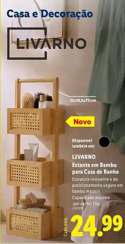 Lidl LIVARNO Estante em Bambu para Casa de Banho promoção