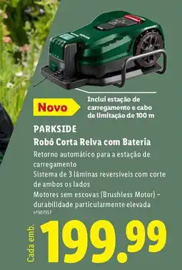 Lidl PARKSIDE Robô Corta Relva com Bateria promoção
