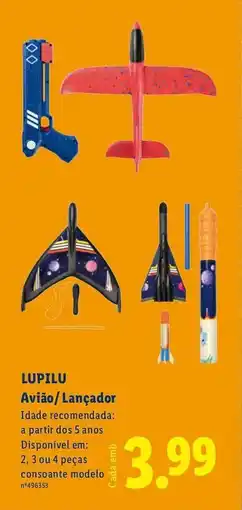 Lidl LUPILU Avião/Lançador promoção