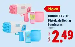 Lidl BUBBLETASTIC Pistola de Bolhas Luminosas promoção