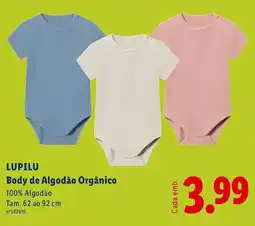 Lidl LUPILU Body de Algodão Orgânico promoção