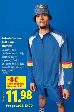 Lidl Fato de Treino Lidl para Homem promoção