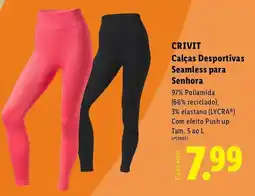 Lidl CRIVIT Calças Desportivas Seamless para Senhora promoção
