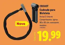 Lidl CRIVIT Cadeado para Bicicleta promoção
