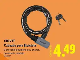 Lidl CRIVIT Cadeado para Bicicleta promoção
