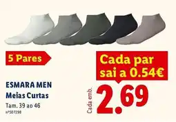 Lidl ESMARA MEN Meias Curtas promoção