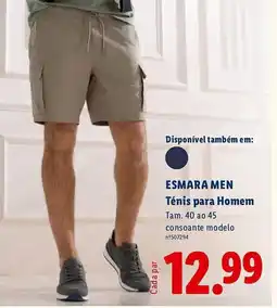 Lidl ESMARA MEN Ténis para Homem promoção