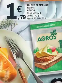 E.Leclerc Queijo flamengo fatias agros promoção