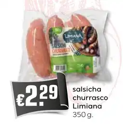 Bolama salsicha churrasco Limiana promoção