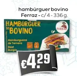 Bolama hambúrguer bovino Ferraz c/4 promoção