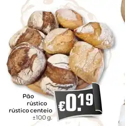 Bolama Pão rústico rústico centeio promoção
