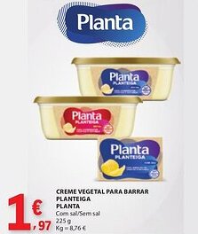 E.Leclerc Creme vegetal para barrar planta promoção