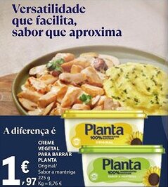 E.Leclerc Creme vegetal para barrar planta promoção