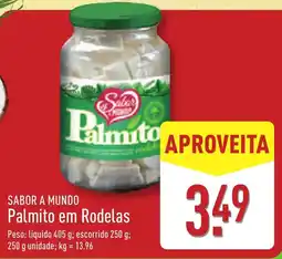 ALDI SABOR A MUNDO Palmito em Rodelas promoção