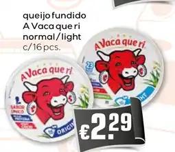 Bolama queijo fundido A Vaca que ri normal/light c/16 pcs. promoção