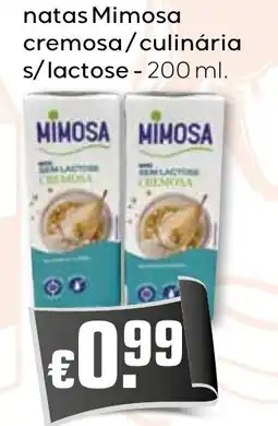 Bolama natas Mimosa cremosa/culinária s/lactose promoção