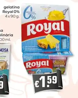 Bolama gelatina Royal 0% promoção