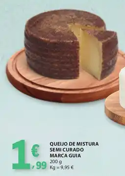 E.Leclerc Queijo de mistura semi curado marca guia promoção
