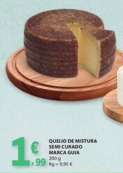 E.Leclerc Queijo de mistura semi curado marca guia promoção