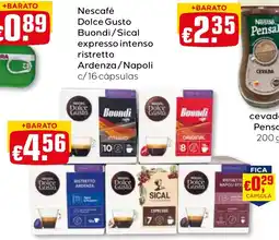 Bolama Nescafé Dolce Gusto Buondi/Sical expresso intenso ristretto Ardenza/Napoli c/16 cápsulas promoção