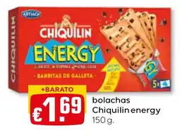 Bolama bolachas Chiquilin energy promoção