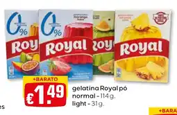 Bolama gelatina Royal pó promoção