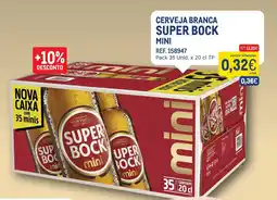 Makro Cerveja branca super bock mini promoção