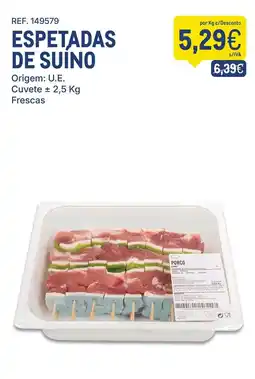 Makro Espetadas de suino promoção