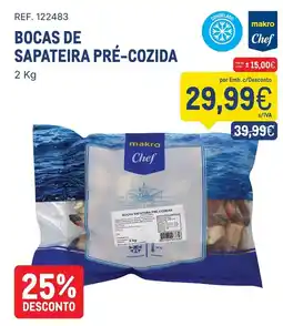 Makro Bocas de sapateira pré-cozida promoção