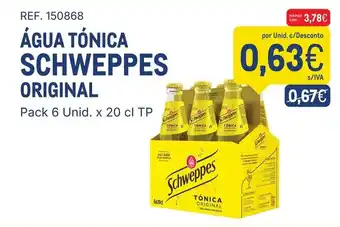 Makro Água tónica schweppes original promoção