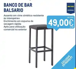 Makro Banco de bar balsario promoção
