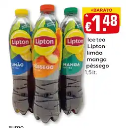 Bolama Ice tea Lipton limão manga pêssego promoção