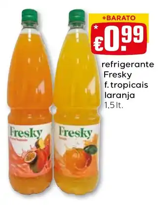 Bolama refrigerante Fresky f. tropicais laranja promoção