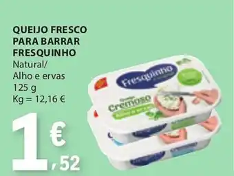 E.Leclerc Queijo fresco para barrar fresquinho promoção