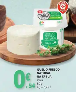 E.Leclerc Queijo fresco natural na tábua promoção