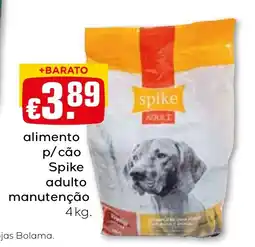 Bolama alimento p/cão Spike adulto manutenção promoção