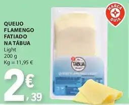 E.Leclerc Queijo flamengo fatiado na tábua promoção