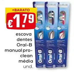 Bolama escova dentes Oral-B manual pro-clean média und. promoção