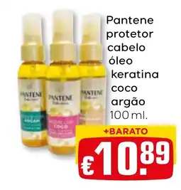Bolama Pantene protetor cabelo óleo keratina coco argão promoção