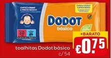 Bolama toalhitas Dodot básico c/54 promoção