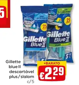Bolama Gillette blue ll descartável plus/slalom c/5 promoção