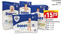 Bolama fraldas Dodot sensitive promoção