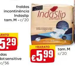 Bolama fraldas incontinência Indaslip tam. M-c/20 promoção