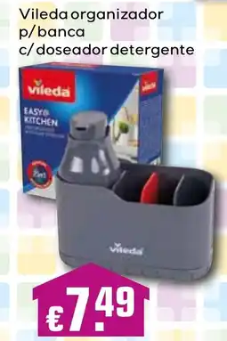 Bolama Vileda organizador p/banca c/doseador detergente promoção