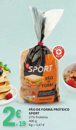 E.Leclerc Pão de forma proteico sport promoção