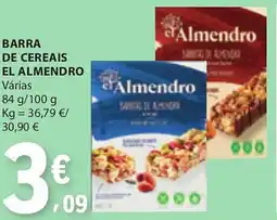 E.Leclerc Barra de cereais el almendro promoção
